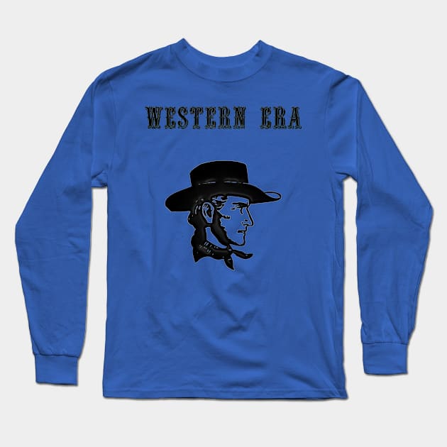 Western Era - Cowboy with Hat Long Sleeve T-Shirt by The Black Panther